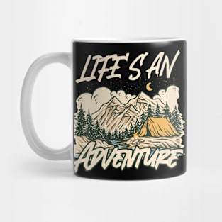 Life's an Adventure Camping Mug